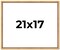 21x17 Classic Modern Gold Picture Frame - UV Acrylic, Foam Board Backing, Hanging Hardware